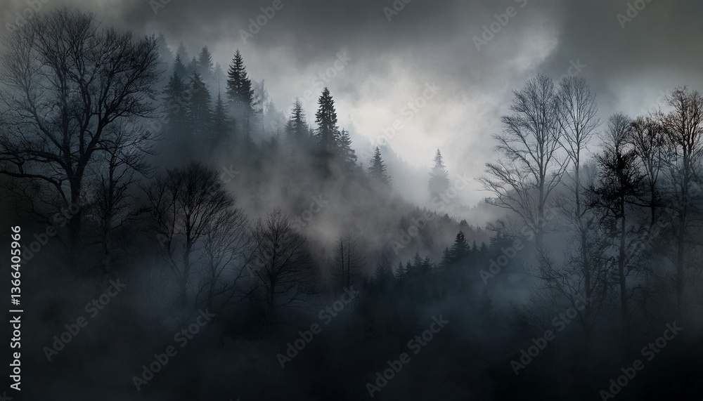 fog in the forest fog in the forest