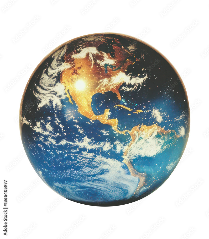 Obraz premium PNG Globe planet space representation.