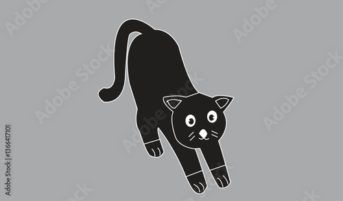 Cat emoji icon vector image.
