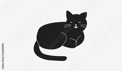 Cat emoji icon vector image.