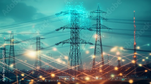 Wallpaper Mural An AI powered system improving energy grid optimization by analyzing usage patterns, energy production data, and demand forecasts to ensure efficient and reliable power distribution Torontodigital.ca