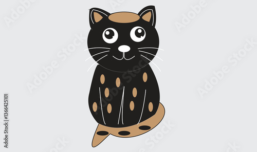 Cat emoji icon vector image.