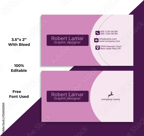 Creative and modern business card