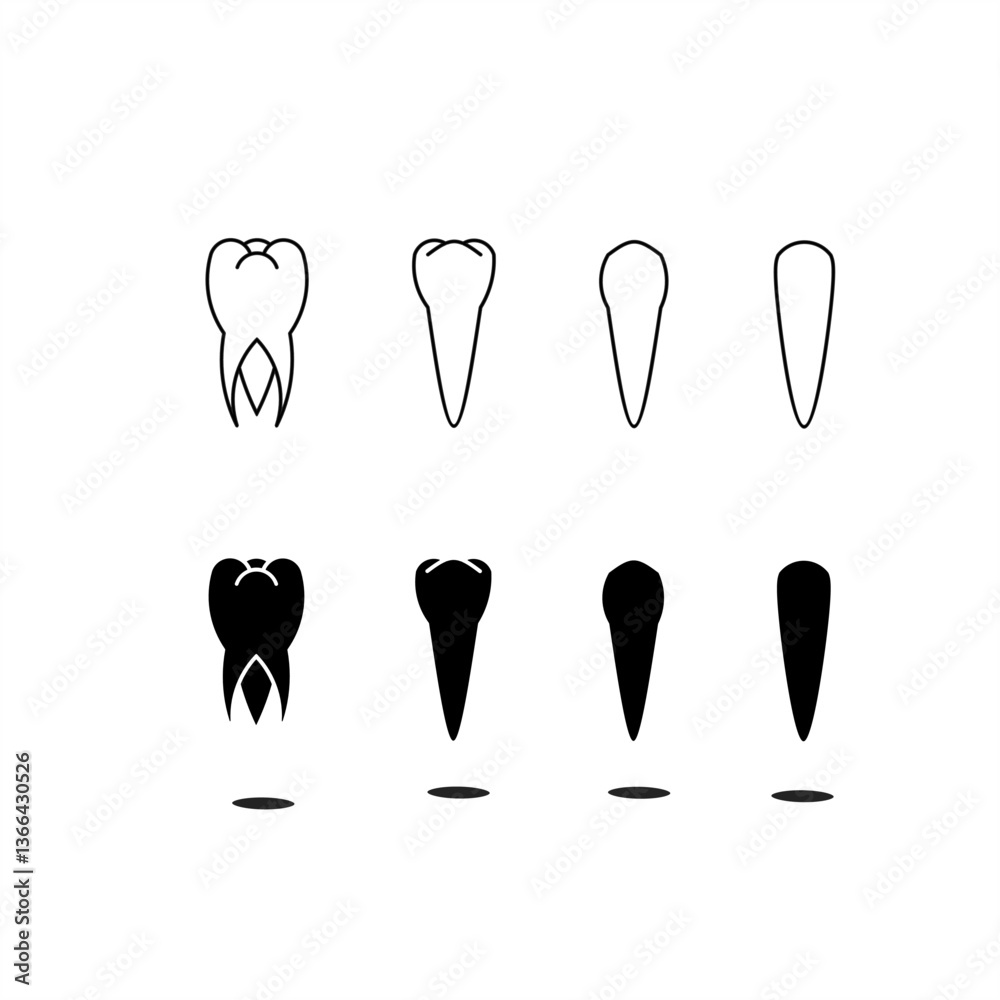 A collection of tooth icons in solid and outline styles. Perfect for dental care, medical apps, clinic websites, and health-related designs. Clean, minimal, and professional.
A collection of tooth icons in solid and outline styles. Perfect for dental care, medical apps, clinic websites, and health-related designs. Clean, minimal, and professional.