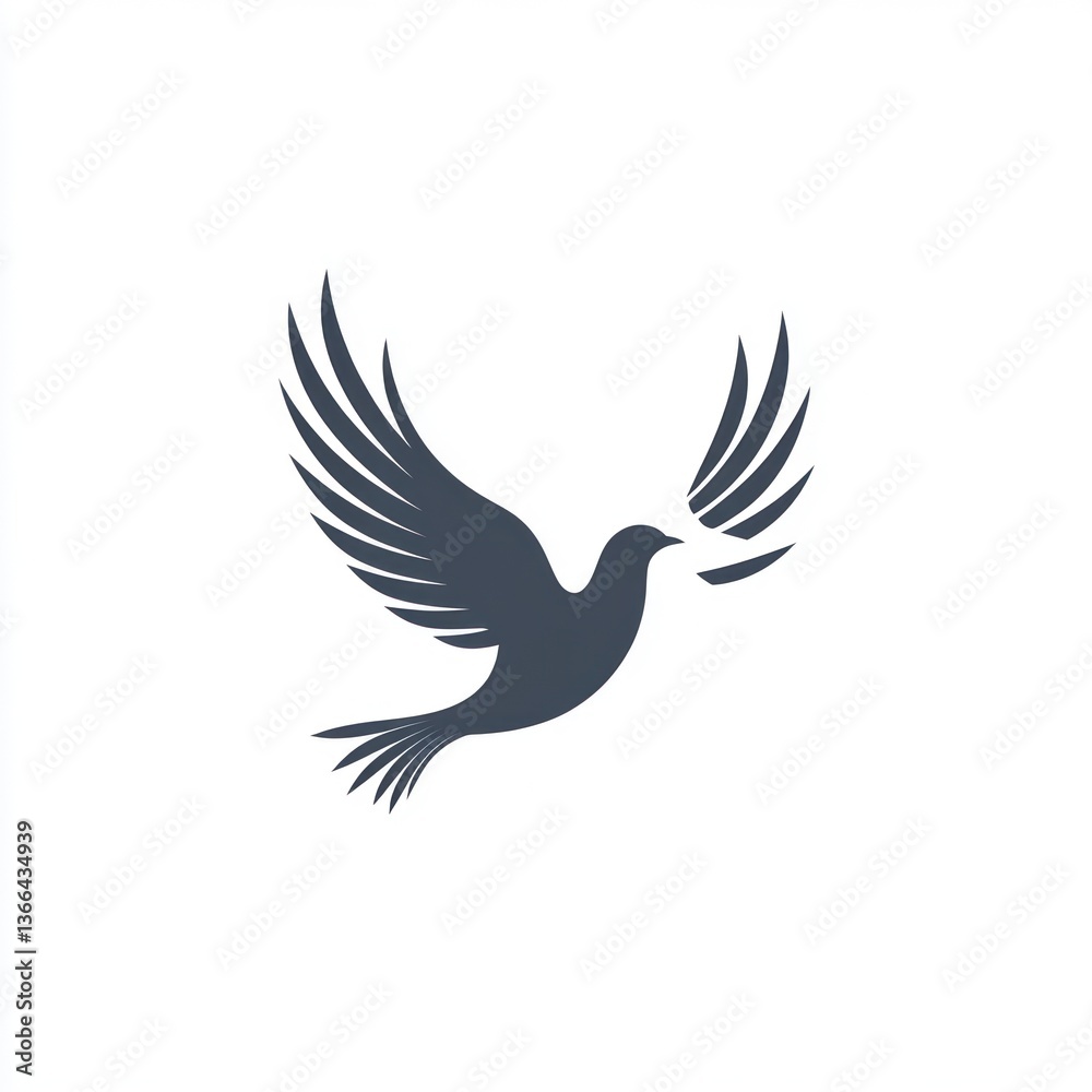 Obraz premium Soaring Dove Logo