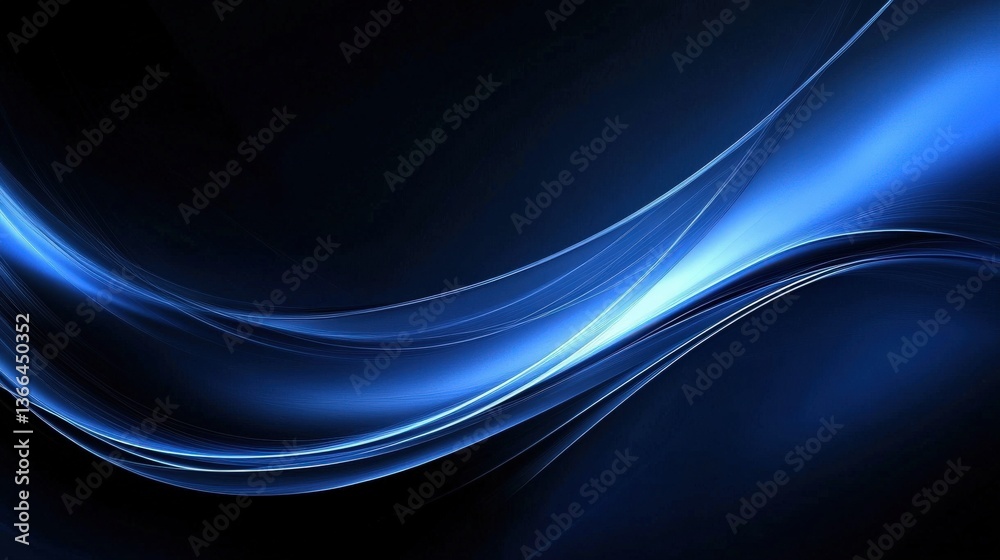Fototapeta premium Abstract Blue Wave Design
