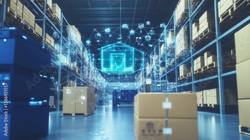 An AI powered system improving supply chain management by analyzing inventory data, AI-assisted demand forecasting, and real-time supply tracking for more efficient logistics