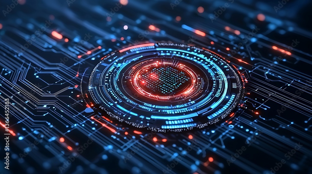 custom made wallpaper toronto digitalTech Circuitry Interface