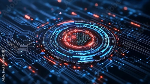 Wallpaper Mural Tech Circuitry Interface Torontodigital.ca