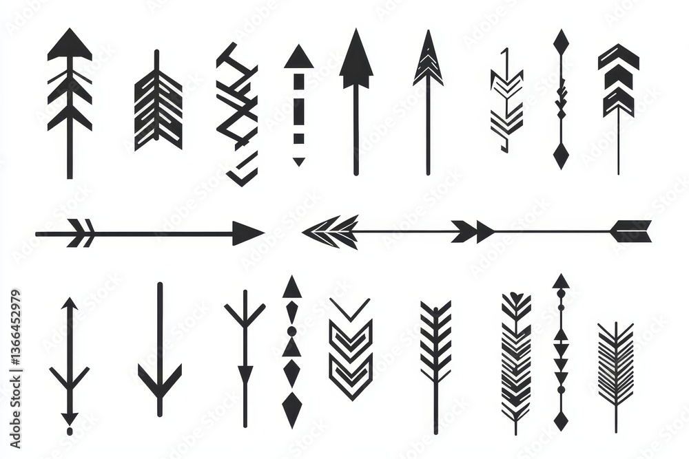 Tribal Arrow Design Collection Tribal Arrow Design Collection