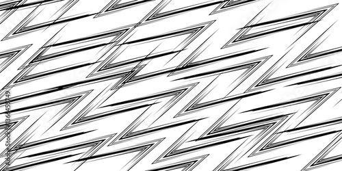 Abstract background with various sharp, zigzag and lightning pattern