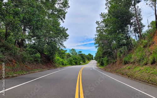 road in the countryside, in South america