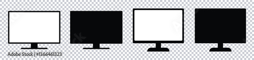 Screen liner icon vector set. Tv icon vector. television sign and symbol.	