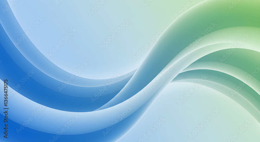 Obraz premium Serene Fluid Abstract