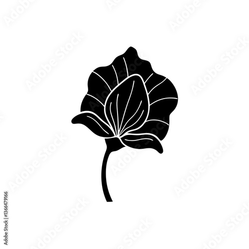 creative details Sweet Pea Flower Icon vector illustration
