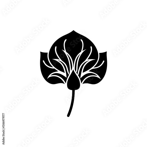 creative details Sweet Pea Flower Icon vector illustration
