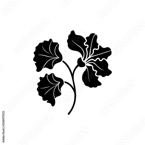 creative details Sweet Pea Flower Icon vector illustration
