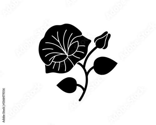 creative details Sweet Pea Flower Icon vector illustration
