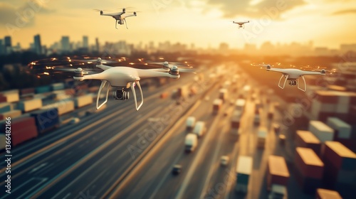 An AI powered system optimizing logistics for last mile delivery by analyzing traffic, weather conditions, and delivery data to ensure timely shipments