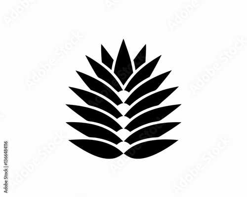 creative details Yucca Flower Spike Icon vector illustration