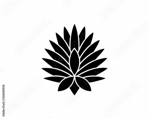 creative details Yucca Flower Spike Icon vector illustration