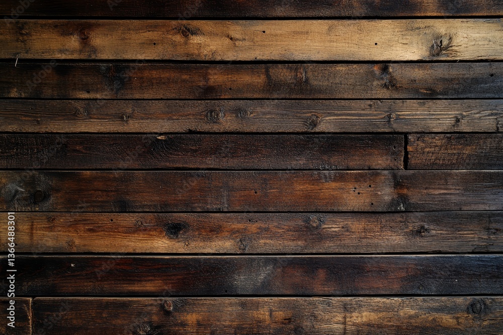 Naklejka premium Rustic wood planks wall texture