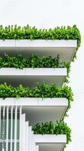 Green roof modern building exterior, urban nature, sustainable design, architecture, environmental