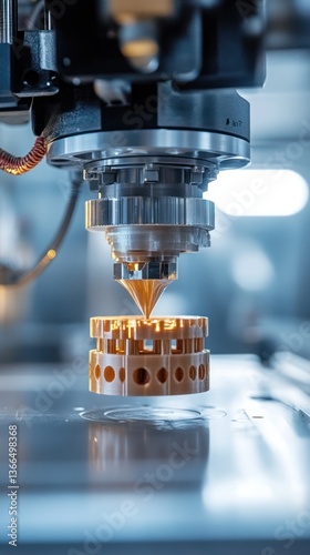 3D Printing Machine Printing Plastic Part in Factory