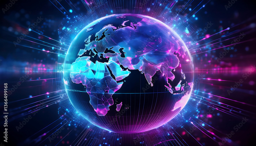 Obraz premium abstract background with earth