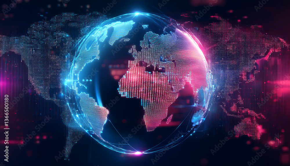 Fototapeta premium abstract background with earth
