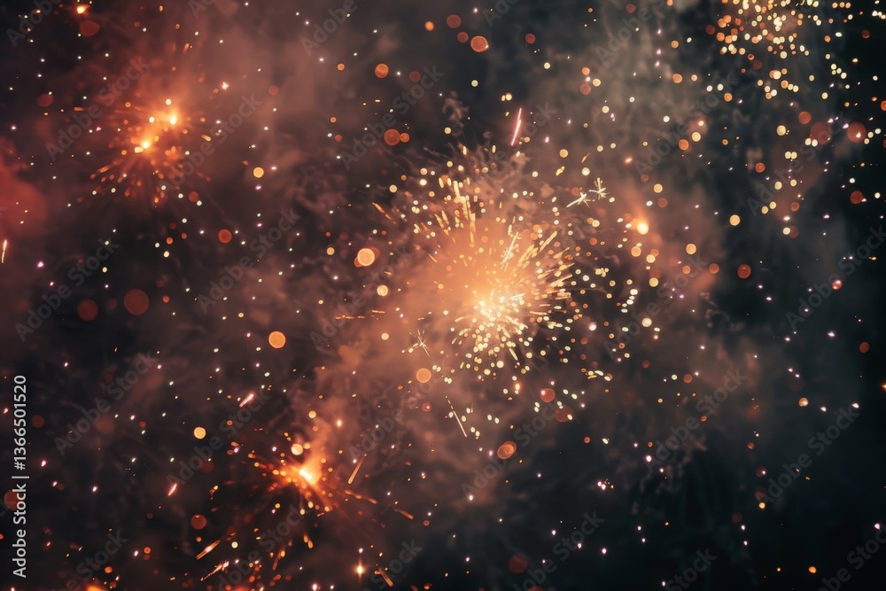 Obraz premium Spectacular Fireworks Display Lighting Up the Night Sky