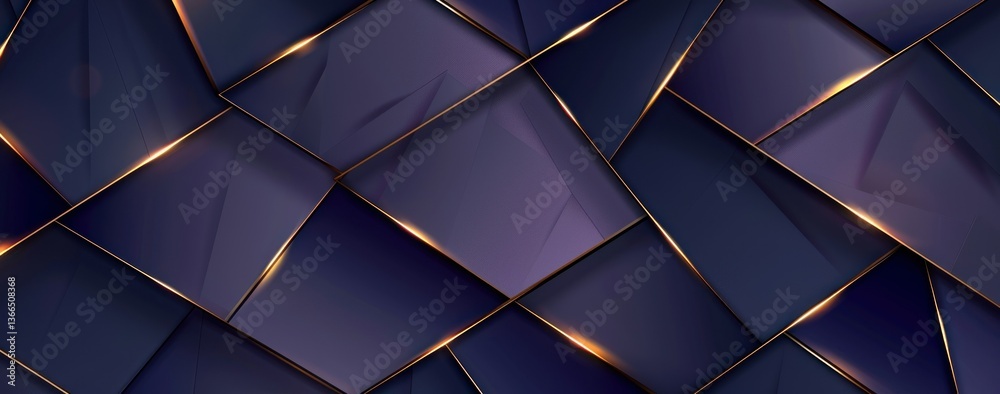 Abstract Geometric Pattern with Gold Lines Abstract Geometric Pattern with Gold Lines