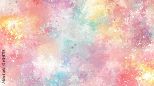 Abstract pastel watercolor cosmos background, artistic texture