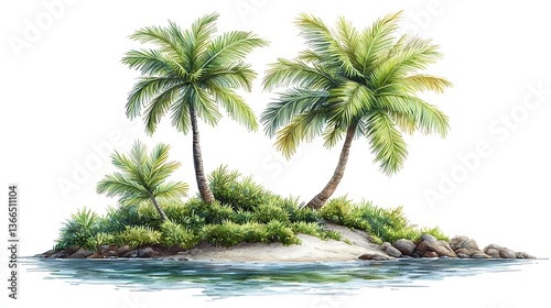 Summer palm tree vibes high resolution picture
