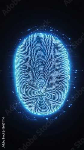 Futuristic Blue Orb photo