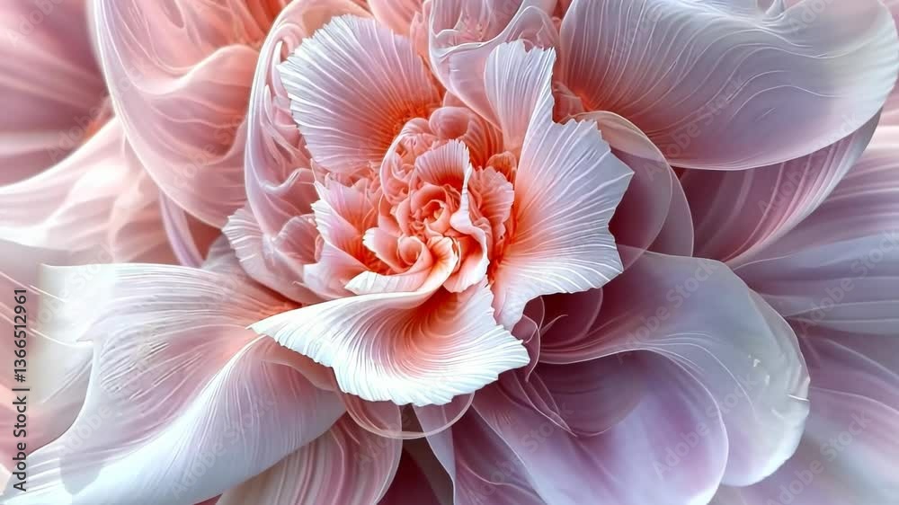 Beautiful abstract flower design with soft petals and delicate colors inspired by nature's symmetry Beautiful abstract flower design with soft petals and delicate colors inspired by nature's symmetry