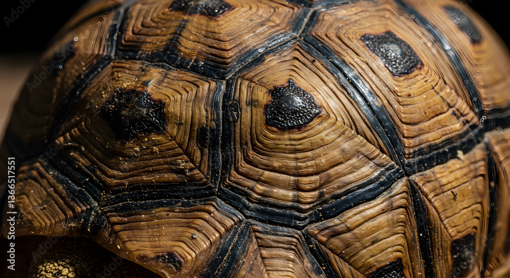 Intricate tortoise shell patterns showcasing natural artistry in macro view Intricate tortoise shell patterns showcasing natural artistry in macro view