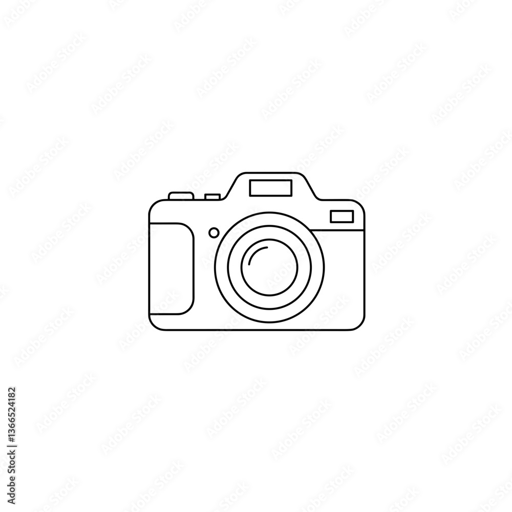 Outline Camera Icon, Simple Line Style, Transparent Background, Photography Symbol, UI/UX, Web Graphics Outline Camera Icon, Simple Line Style, Transparent Background, Photography Symbol, UI/UX, Web Graphics