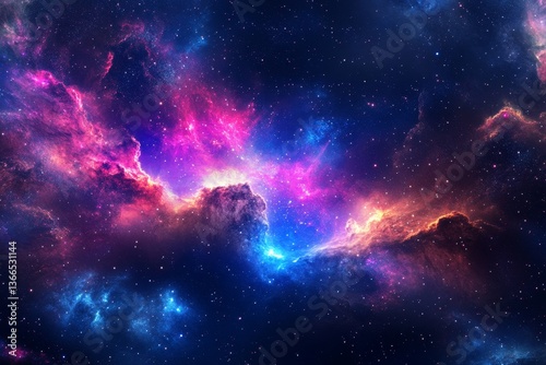 Colorful nebulae in deep space (10)