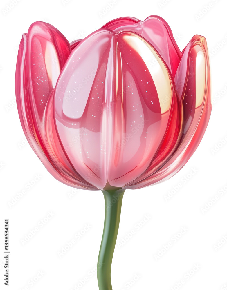Fototapeta premium PNG Tulip flower tulip illustration glossy.