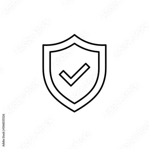 Free Download Flat Shield with Check Mark Icon, Transparent Background, Security Symbol, UI/UX, Web Graphics - GFXLoad