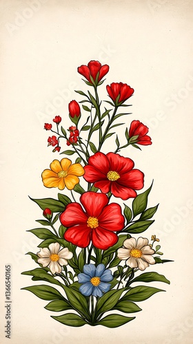 Floral bouquet illustration