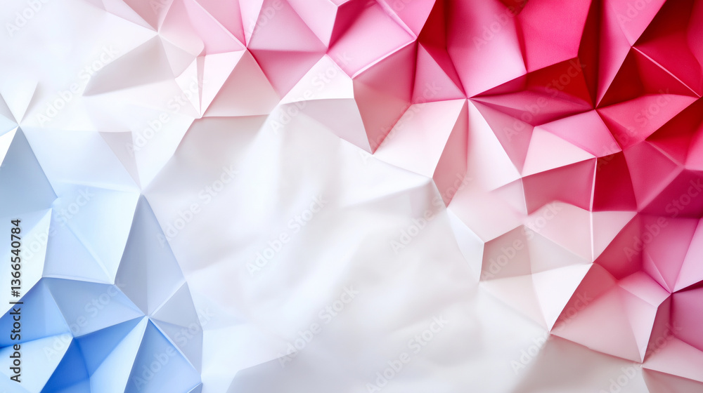 Naklejka premium Translucent Watercolor Polygons Create Vibrant Abstract Background Design in Red and Blue Tones for Creative Projects