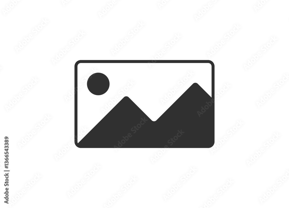 Ai icon featuring a digital image symbol, useful for data visualization and digital content. Ai icon featuring a digital image symbol, useful for data visualization and digital content.