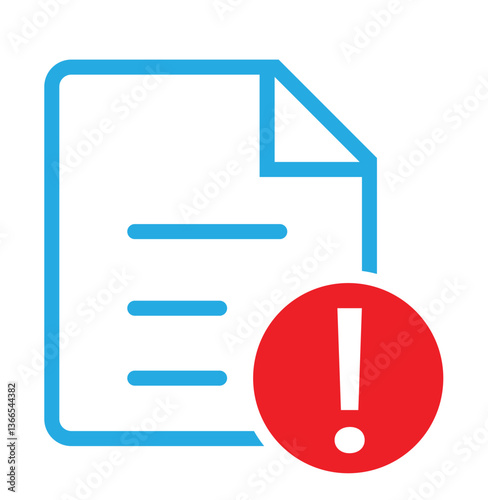 Suspicious File Alert Icon – Digital Warning Symbol for Security Notifications