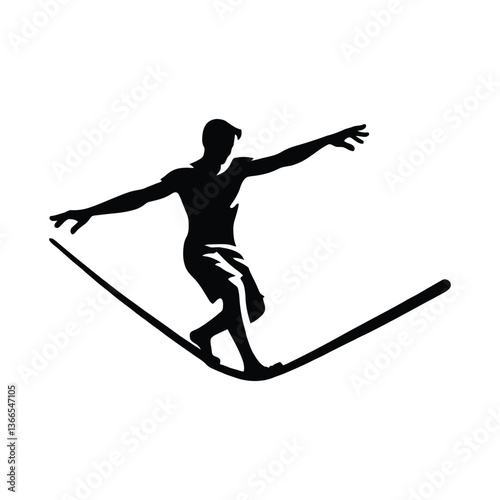 Balancing on Slackline