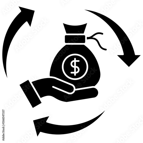 Revenue Streams glyph icon