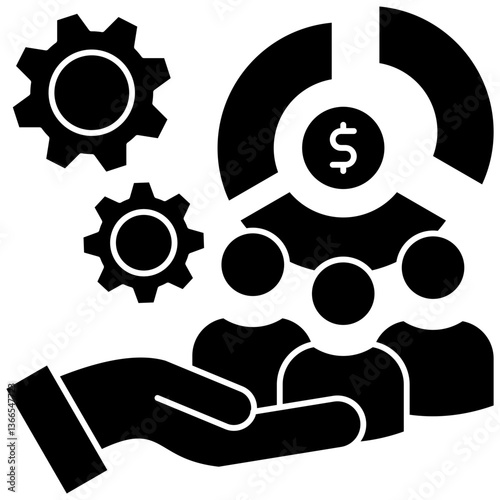 Equity Allocation glyph icon