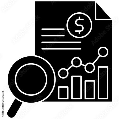 Financial Projections glyph icon