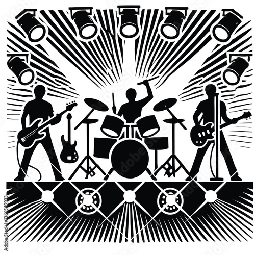 Rock Band Silhouette